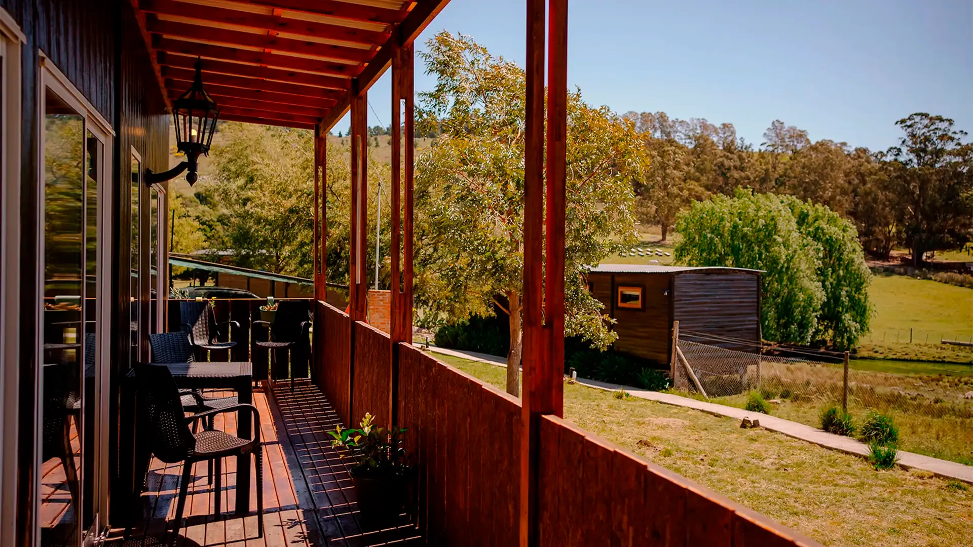 Interior de la Cabaña Koi en Valle de los Ciervos, Tandil