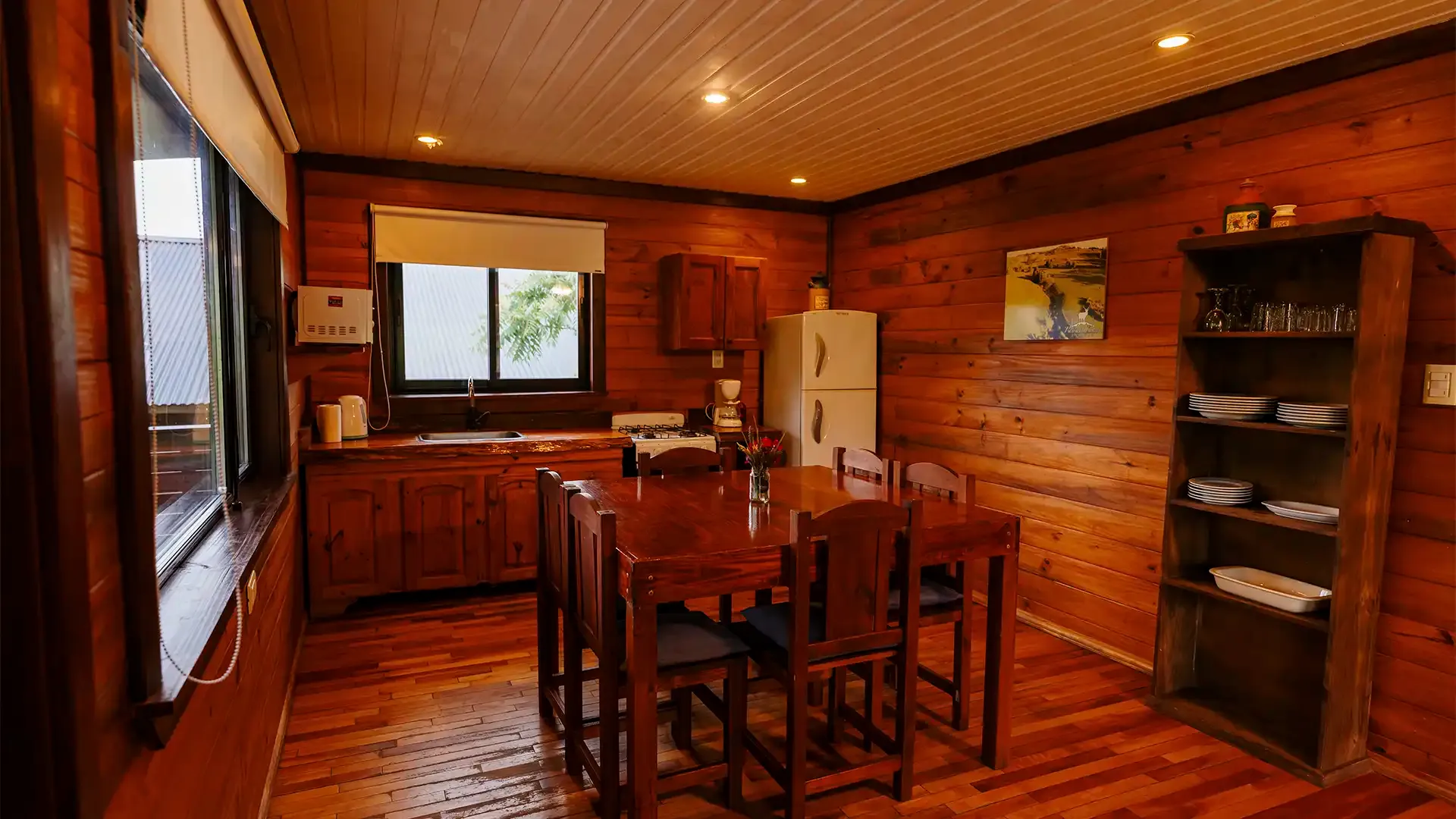 Interior de la Cabaña Superior Familiar en Valle de los Ciervos, Tandil