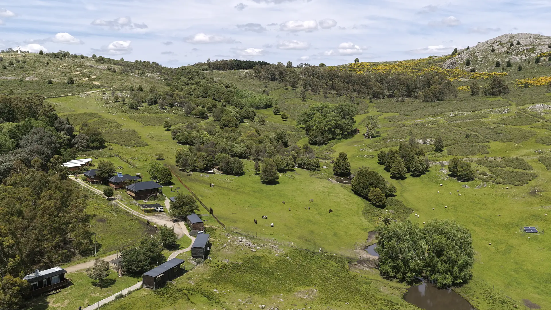 Vista de las sierras de Tandil desde Valle de los Ciervos